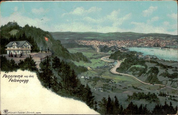 Panorama von dem Felsenegg Vorderseite