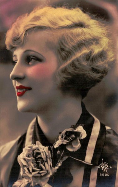 Frau, coloriert Vorderseite