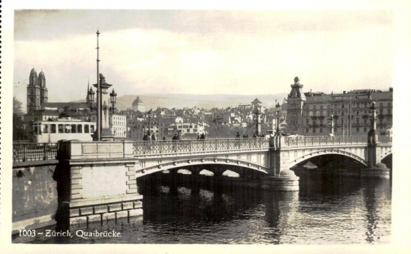 Quaibrücke, Zürich Vorderseite