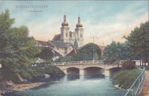 Donaueschingen, Leopoldsbrücke Vorderseite