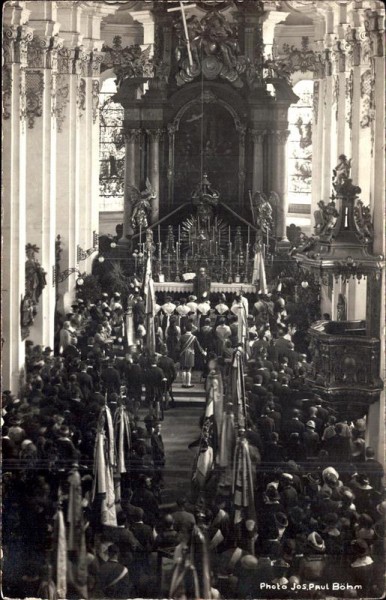 In einer Kirche, Foto von jos. Paul Böhm Vorderseite