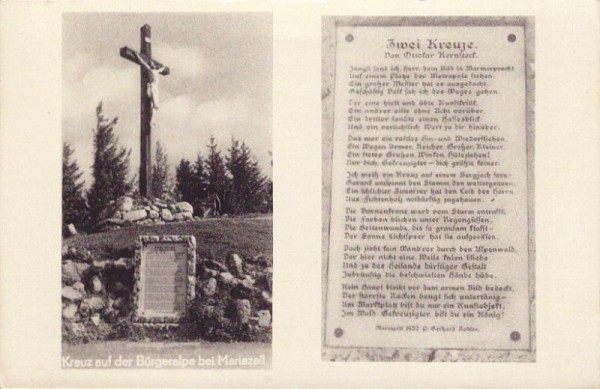 Kreuz auf der Bürgeralpe bei Mariazell
