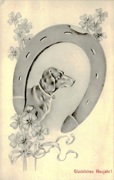 Glückliches Neujahr Vorderseite