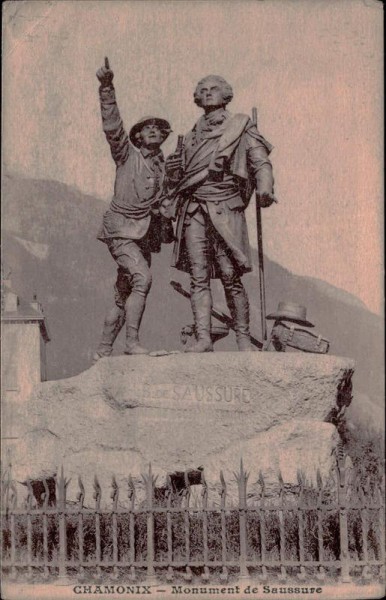 Chamonix, Monument de Saussure Vorderseite