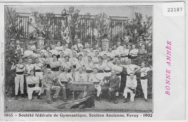 1855 - Societe federale de Gymnastique, Section Ancienne, Vevey - 1902