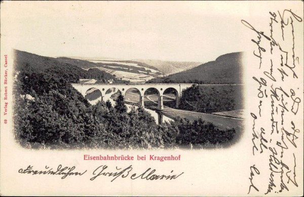 Eisenbahnbrücke bei Kragenhof Vorderseite