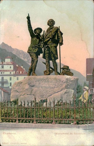 Chamonix, Monument de Saussure Vorderseite