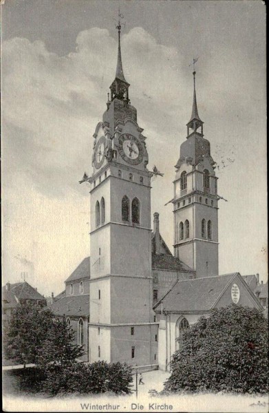 Winterthur - Die Kirche Vorderseite
