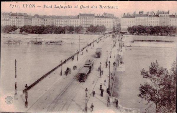 Lyon - Pont Lafayette et Quai des Brotteaux Vorderseite