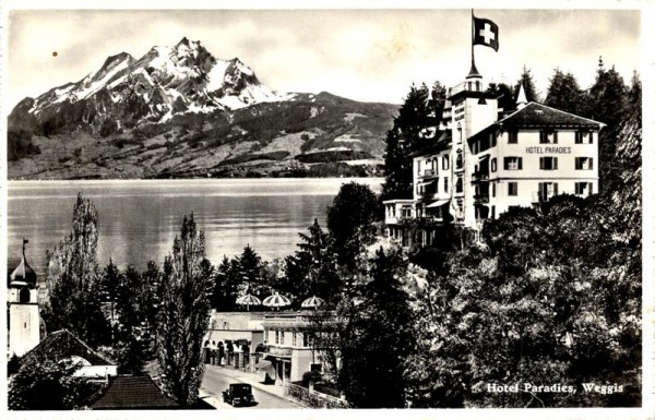 Hotel Paradies, Weggis Vorderseite