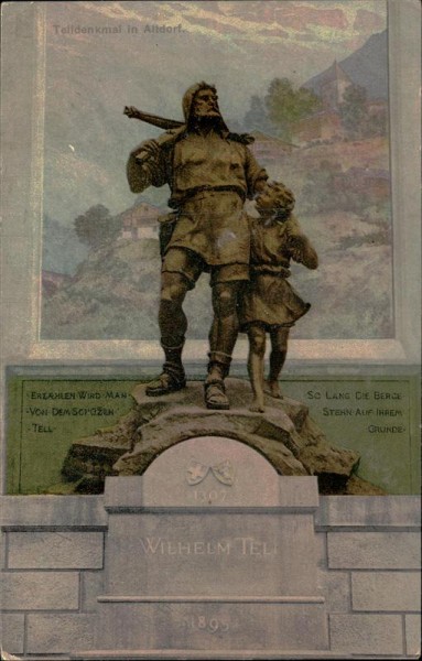 Telldenkmal in Altdorf Vorderseite