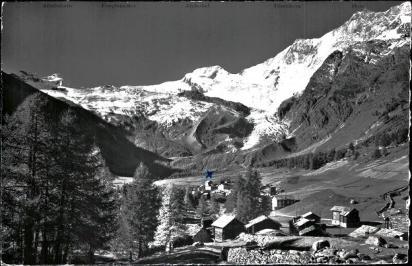 Saas-Fee (1790 m) Vorderseite