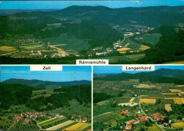 Rämismühle ZH, Zell ZH, Langenhard ZH - Flugaufnahmen  Vorderseite