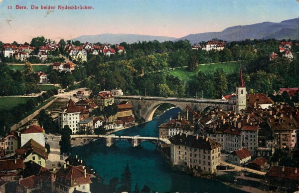 Bern - Die beiden Nydeckbrücken Vorderseite
