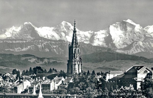 Bern und die Alpen Vorderseite