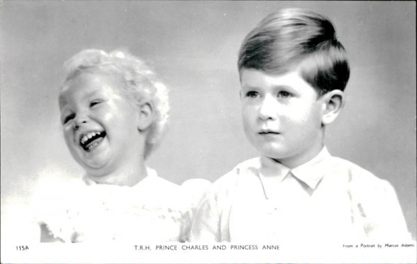 Prince Charles an Princess Anne Vorderseite