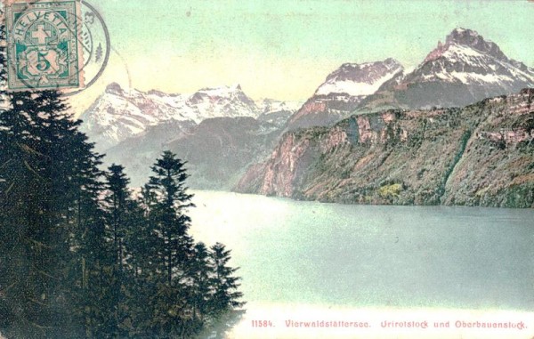 Vierwaldstättersee. Urirotstock
 und Oberbauenstock Vorderseite
