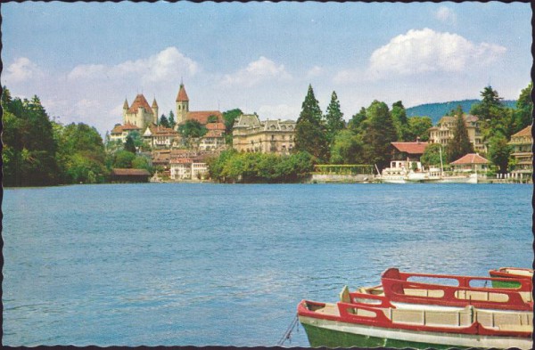 Thun - Aare-Bassin mit Schloss und Kirche