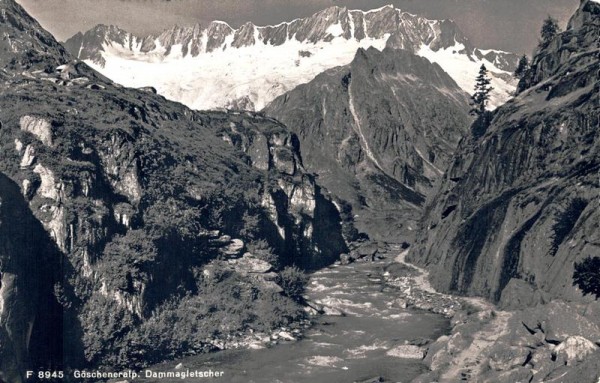 Göscheneralp, Dammagletscher, 1946 Vorderseite