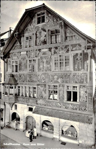 Schaffhausen. Haus zum Ritter Vorderseite