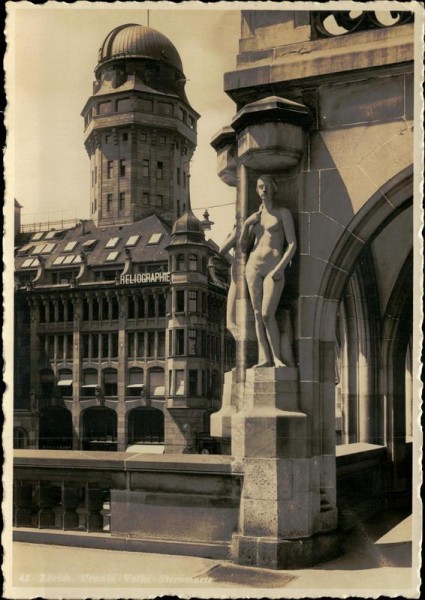 Zürich. Urania - Volks - Sternwarte Vorderseite
