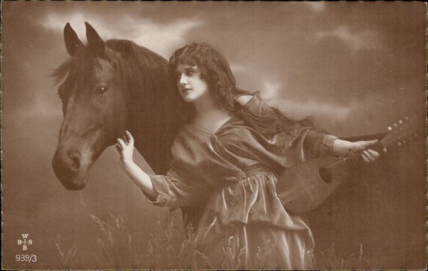 Pferd mit Frau