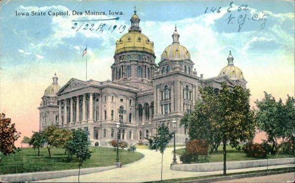 Iowa State Capitol, Des Moines,Iowa Vorderseite