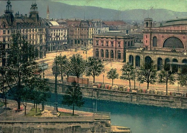 Bahnhofquai (Bahnhofperiode 1902-19033), Zürich Vorderseite