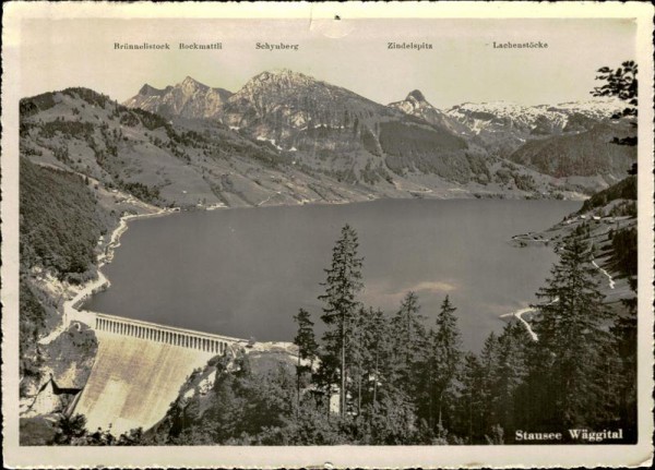 Stausee Wäggital Vorderseite