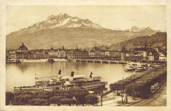 Luzern, Quai und Pilatus