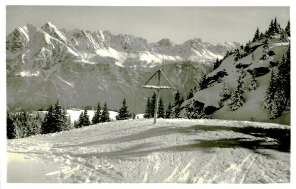 Obere Molseralp beim Kreuz, Flumserberg Vorderseite