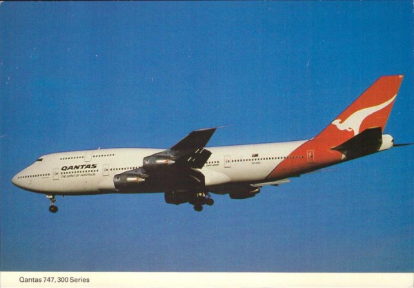 Qantas 747, 300 Series, Australien Vorderseite