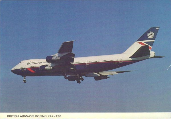 Britisch Airways Boeing 747-136 Vorderseite