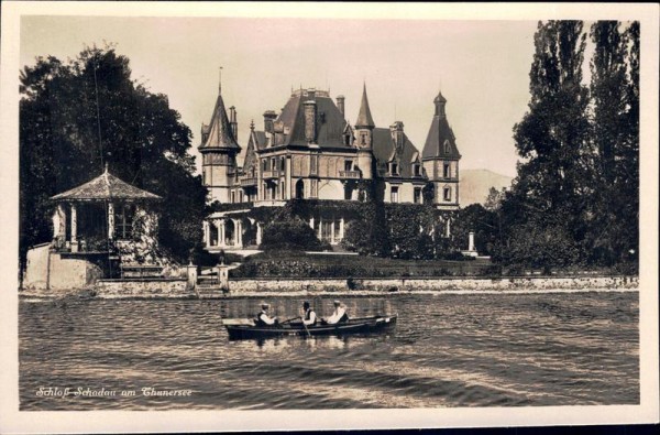 Schloss Schadau am Thunersee. Vorderseite
