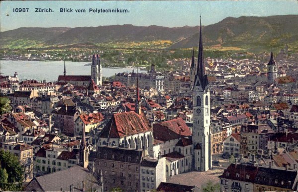 Blick vom Polytechnikum (Zürich) Vorderseite