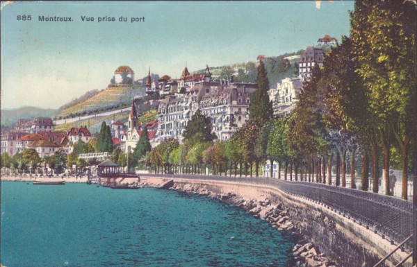 Montreux, Vue prise du port