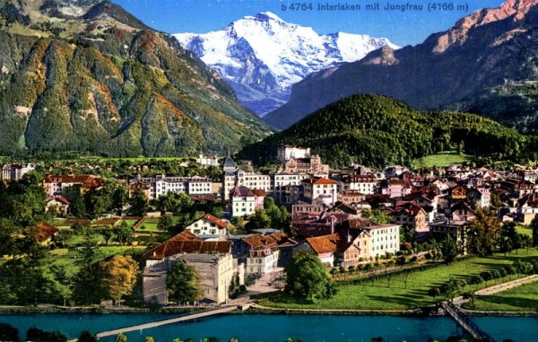 Interlaken mit Jungfrau Vorderseite