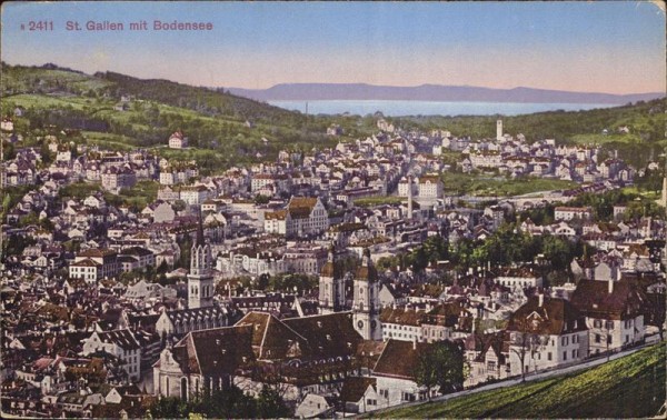 St. Gallen mit Bodensee Vorderseite