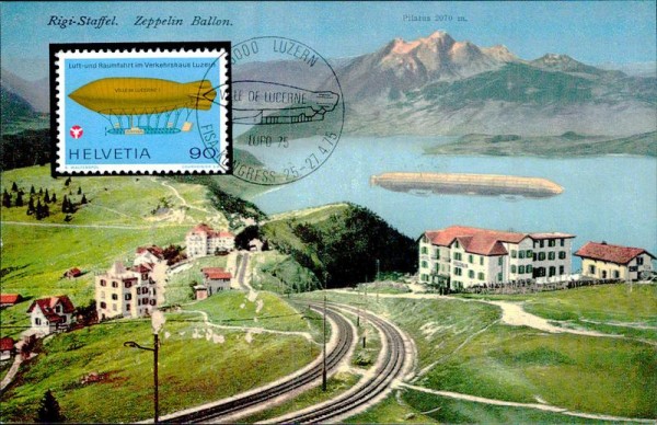 Rigi Staffel, Zeppelin, REPRODUKTION, Lupo 1975 Vorderseite