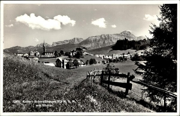 Schellbrunn mit Säntis (2501 m) Vorderseite