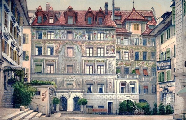 Luzern, Hotel Waage Vorderseite