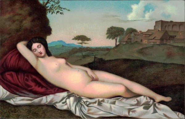 Schlummernde Venus, Giorgione Vorderseite