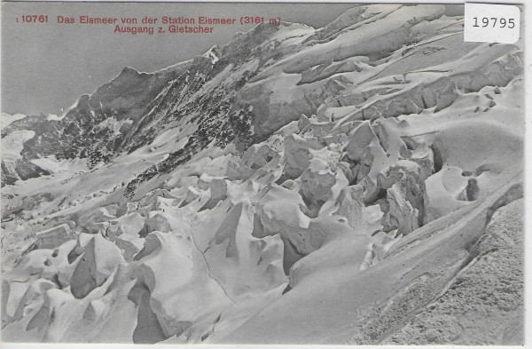 Das Eismeer von der Station Eismeer - Ausgang zum Gletscher