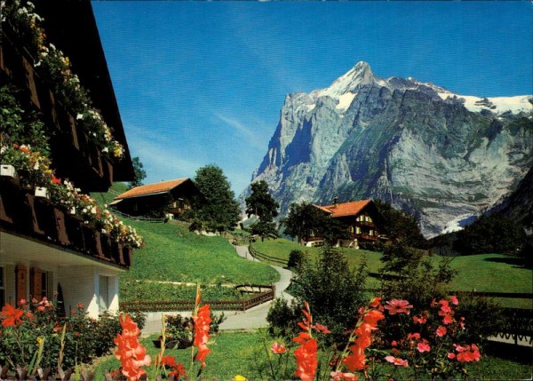 Grindelwald mit Wetterhorn Vorderseite