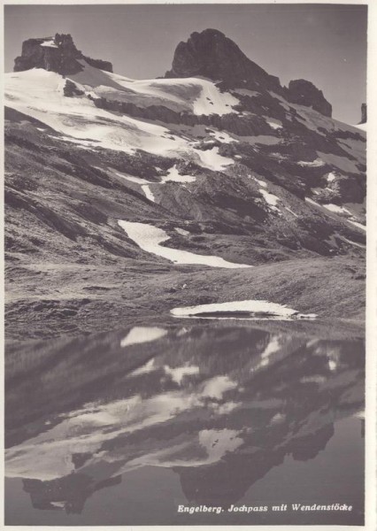 Engelberg, Jochpass mit Wendenstöcke Vorderseite