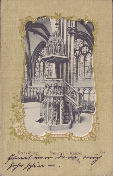 Strassburg, Münster-Kanzel