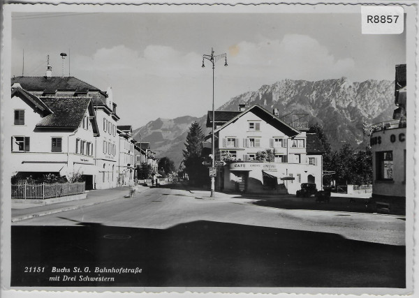 Buchs - Bahnhofstrasse - Cafe Conditorei C. Rhyner