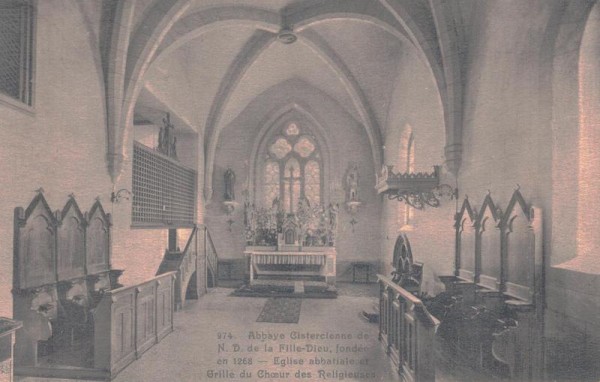 Abbaye Cistercienne de N.D. de la Fille-Dieu, fondée en 1268 - Eglise abbatiale et Grille du Choeur des Religieues Vorderseite