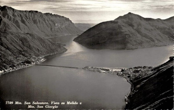 Mte. S. Salvatore. Vista su Melide e Mte. San Giorgio Vorderseite