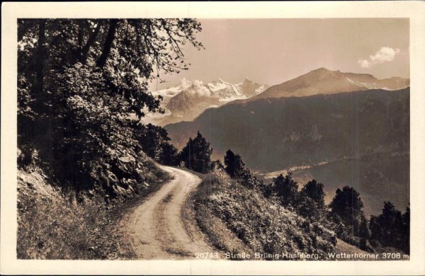 Strasse Brünig-Hasliberg Vorderseite